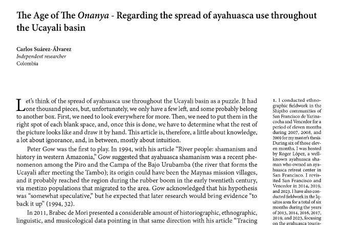 Artículos académicos de Carlos Suárez Álvarez